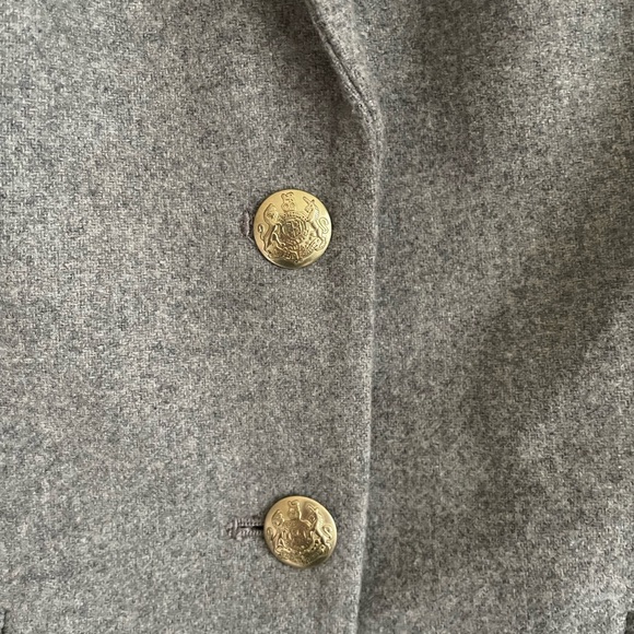 J. Crew Gray Blazer with Gold Buttons - Picture 4 of 7